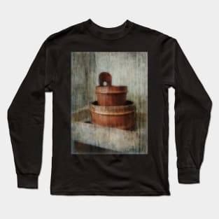 Still Life With Wooden Bucket Long Sleeve T-Shirt